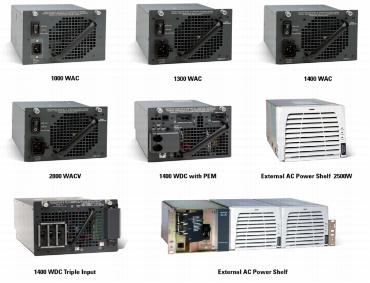 Cisco Catalyst 950W, 1000W, 1400W, 2500W, 4000W, 6000W Power Supplies 